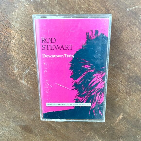 Rod Stewart ‘Downtown Train’ Music Cassette Album - Picture 1 of 3